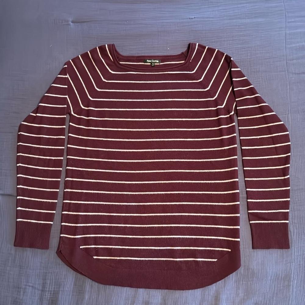 Striped Sweater by Pink Clover Size S